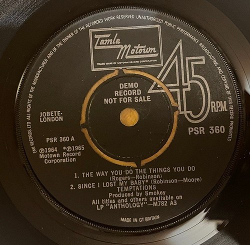 The temptations track - ep, 7"