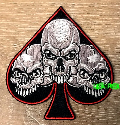 Spade skulls patch biker - spade,