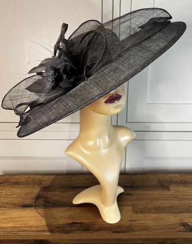 Hat studio slate grey sinamay - hat,