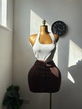 Missguided Brown Corset Skirt