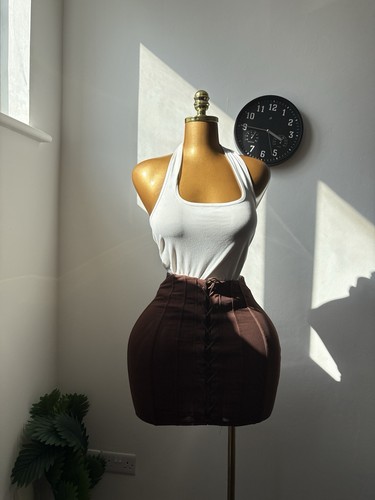 Missguided brown corset skirt - missguided,