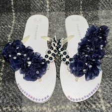 Primark Navy & White Flip