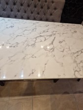 NEXT marble Dinning Table 6