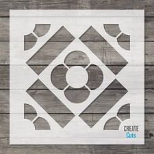 Tavira tile STENCIL / Kitchen Bathroom Wall Floor Stencil / Interior Decor