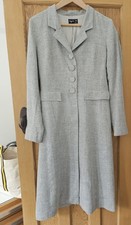 Agnes B Linen Mix Long Summer Coat, Size 40