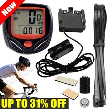 Wired Bike Computer Speedometer Speedo MTB Bicycle Odometer LCD Waterproof NEW