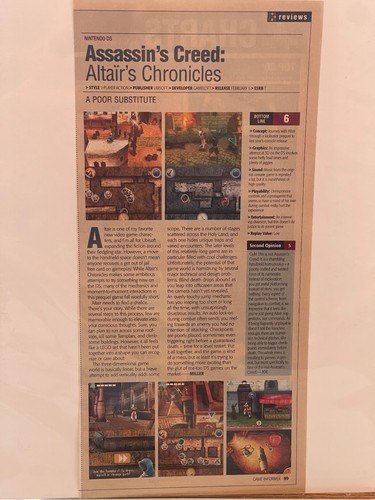 2008 game informer assassin - informer, assassin's