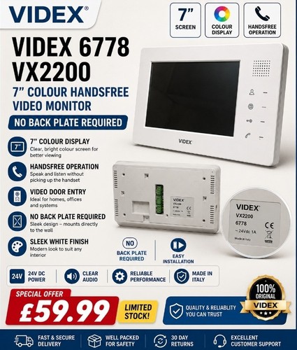 Videx 6778 vx2200 colour - videx,