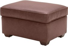 Top Grain Leather Ottoman