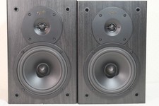 Gale Silver Monitor HiFi Stereo Speakers, Black Ash Cabinets, Bookshelf Speakers