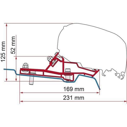 Fiamma f80s bracket kit for - kit,