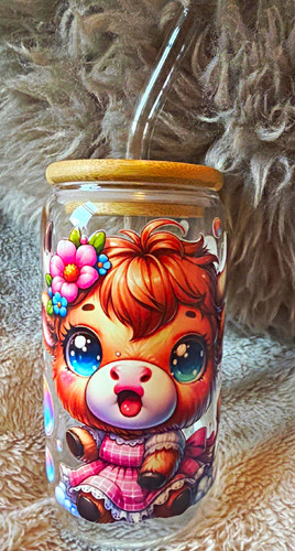 Clear glass tumbler cup - clear,