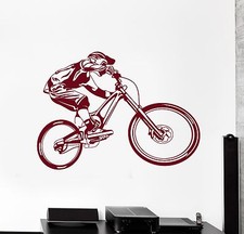 Wall Vinyl Decal Bicycle Sport