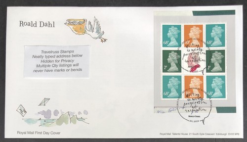 2012 fdc roald - roald, dahl