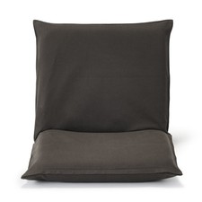 MUJI Large Floor Chair 100% Washed Cotton Cover Brown Color 12911067 Japan New