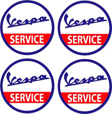 4 x Vespa Service Retro  car -