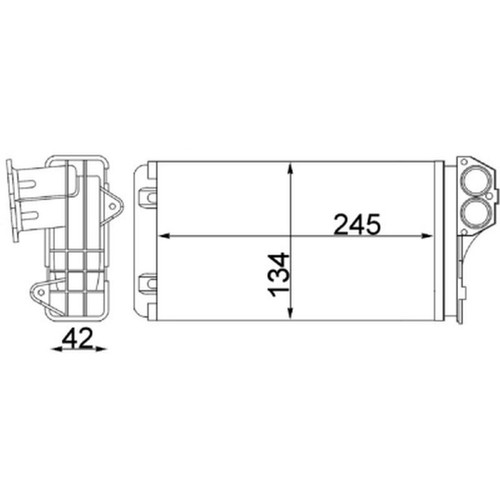 Mahle heater for peugeot 206 - mahle,