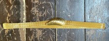 VTG 80s Gold Mesh Novelty MUSSEL MOLLUSK SHELL NEW WAVE Disco BELT  30” 