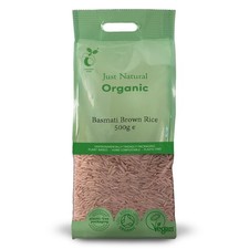 Just Natural Organic Organic Basmati Brown Rice 500g - 2 Pack