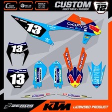 KTM MOTOCROSS GRAPHICS, CUSTOM MX GRAPHICS KIT , SX SXF EXC EXCF GO PRO BLU