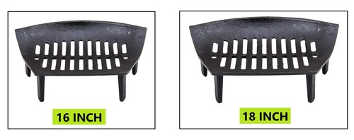 Fire grate cast iron black - cast,