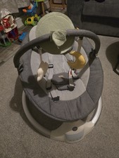 BabaBing BB136-001 Electric Baby Bouncer Hub Swing Grey