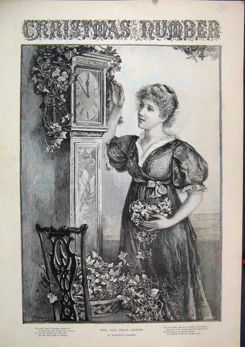 Original old antique print - original,