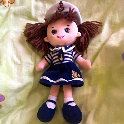 Cloth rag doll girl - rag,