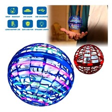 Magic Flying Ball Orb – Mini UFO Drone Boomerang Toy with 360° LED Lights, USB