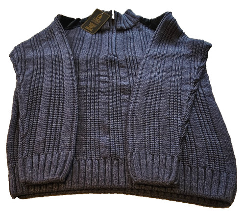 Jumper navy blue zipped - navy,
