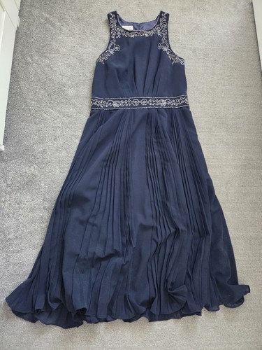 Monsoon navy blue beaded midi - beaded,