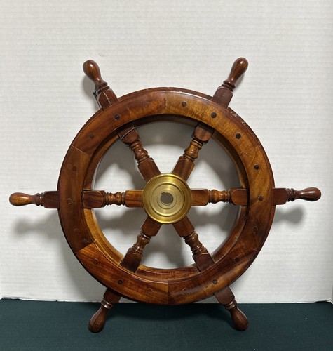 19”Sailboat wooden brass
