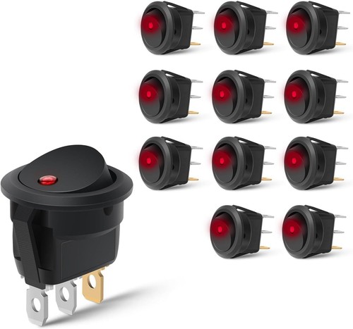 Nilight 12pcs round - nilight, rocker