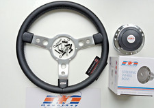 Land Rover Defender 90, 110, Steering Wheel + 36 Spline Boss, Brushed Alloy