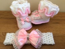 Hand knitted Romany Bling baby