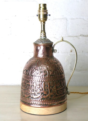 Table lamp antique - table, middle