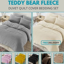 Teddy Bear Fleece Duvet Quilt