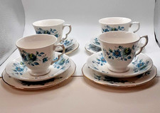 Vintage Queen Anne Blue Roses