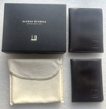 Alfred Dunhill Brown Leather Wallet - With Removal Card Holder Section - New
