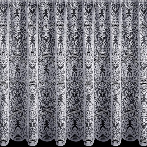White net curtains with slot - slot, /