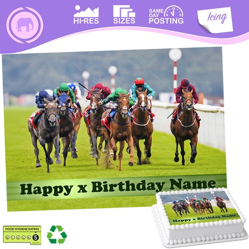 Horse racing cake topper - horse,