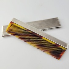 SILVER - ART DECO COMB - STERLING SILVER - ANTIQUE HAIR BRUSH 