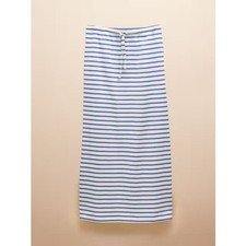 Joules Harbour Blue & White Stripe A-Line Jersey Skirt - 8 12 14 16 - Was £39.95