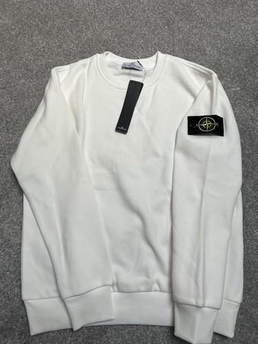 Stone island white - island, men's