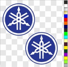 Yamaha x 2 (3) stickers decals