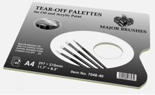 Palette Artist Tear Off  Use with  Oil & Acrylic Paint 40 A4 Sheets Disposable 