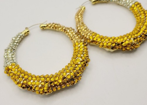 Extra large hoops - extra, crystal