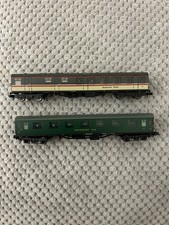 N Gauge Grafar 2 Mixed Restaurant Car/ Buffet Carriages