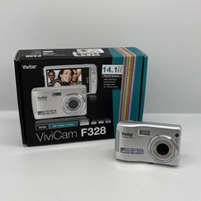 Vivitar Vivicam F328 14.1MP Compact Digital Camera Silver Boxed - !Untested!