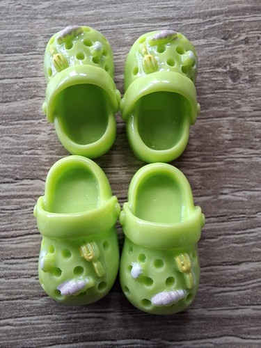 Miniature crocs shoes resin - shoes,